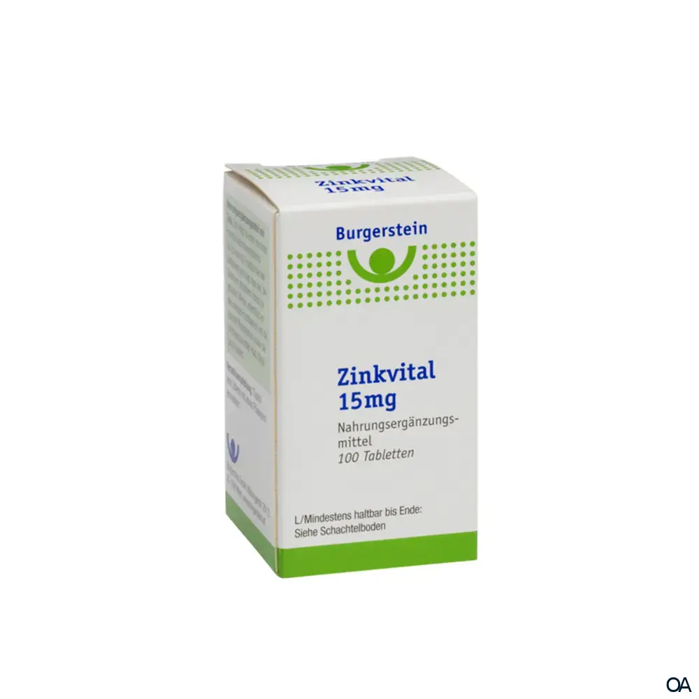 Burgerstein Zinkvital 15mg Tabletten
