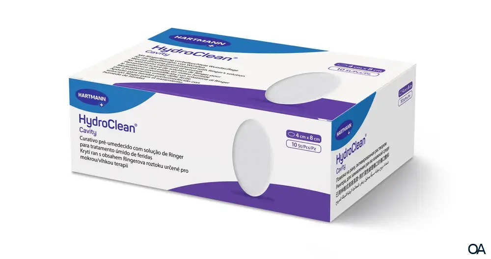 HydroClean® Cavity hydroaktive Wundauflagen steril, oval 4 x 8 cm HydroClean® Cavity hydroaktive Wundauflagen steril, oval 4 x 8 cm
