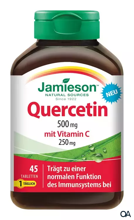 Jamieson Quercetin 500 mg mit Vitamin C 250 mg Tabletten Jamieson Quercetin 500 mg mit Vitamin C 250 mg Tabletten