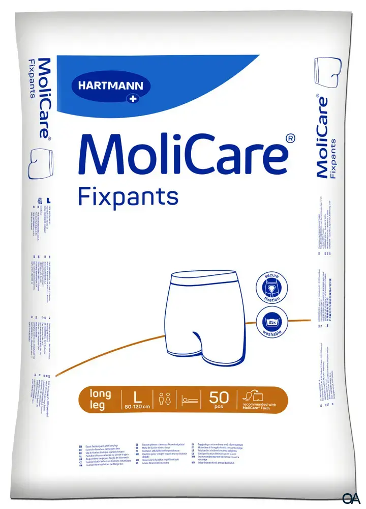 MoliCare® Fixpants long leg - Fixierhosen Braun - Größe L