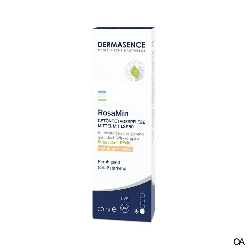Dermasence RosaMin Getönte Tagespflege mittel mit LSF 50