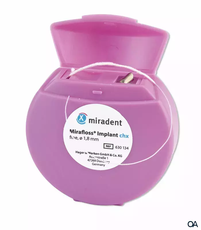 Miradent Mirafloss Implant CHX 50 Stk. Miradent Mirafloss Implant CHX 50 Stk.