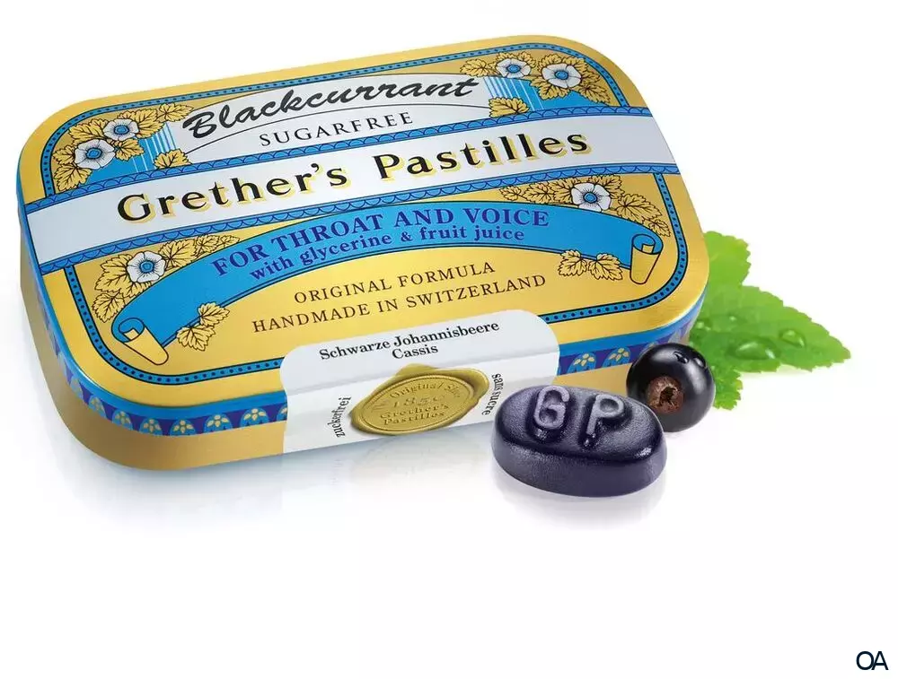Grether's Pastilles Blackcurrant zuckerfrei