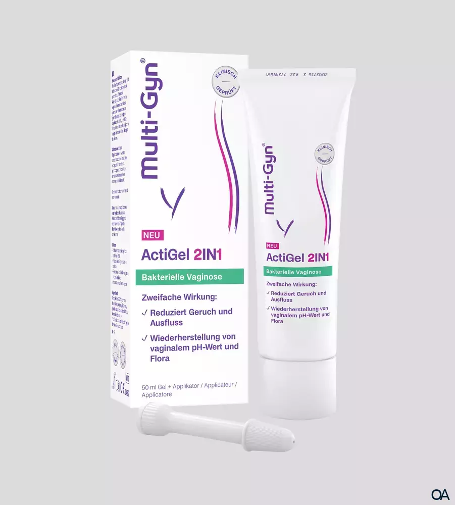 Multi-Gyn ActiGel 2IN1 + Applikator: Behandelt bakterielle Vaginose + optimiert den vaginalen pH-Wert und die Vaginalflora Multi-Gyn ActiGel 2IN1 + Applikator: Behandelt bakterielle Vaginose + optimiert den vaginalen pH-Wert und die Vaginalflora