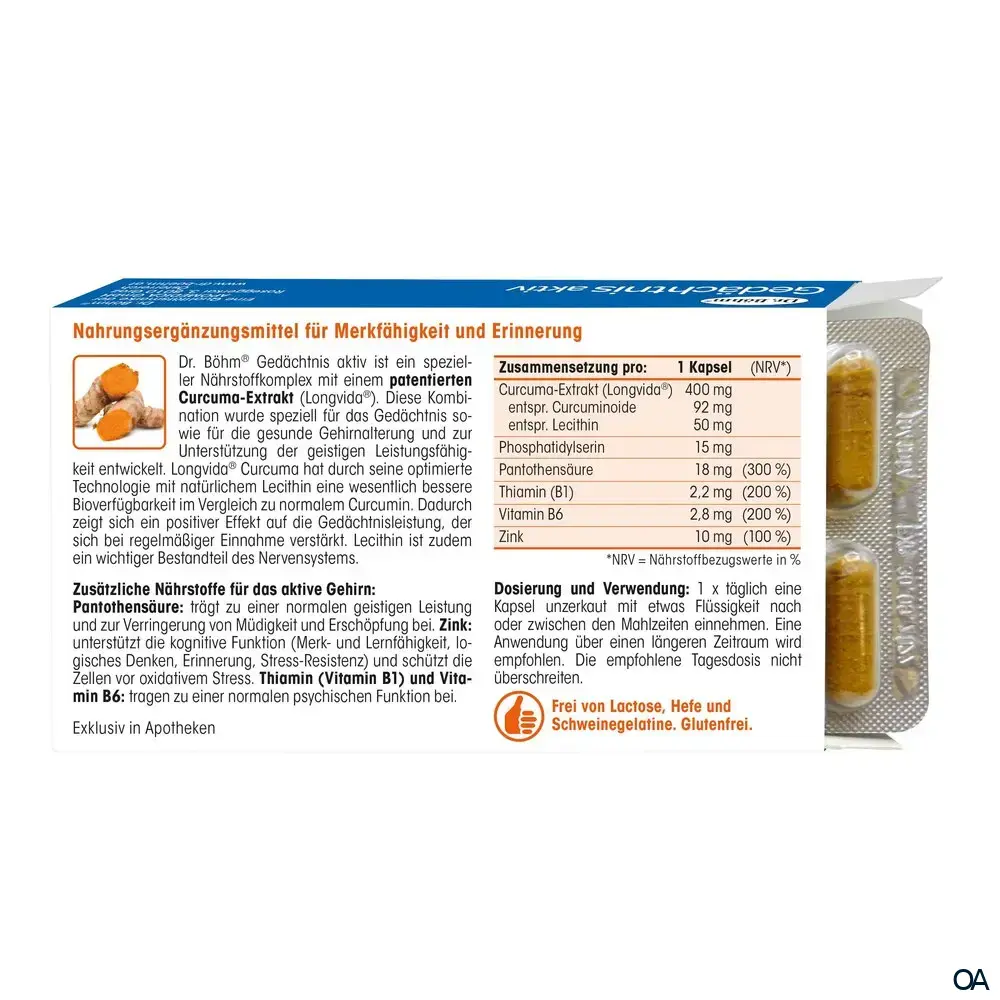 Dr. Böhm® Gedächtnis aktiv Kapseln Dr. Böhm® Gedächtnis aktiv Kapseln