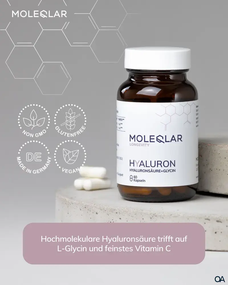 MoleQlar Longevity Hyaluron + Glycin Kapseln MoleQlar Longevity Hyaluron + Glycin Kapseln