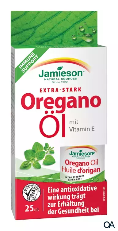 Jamieson extra starkes Oregano-Öl mit Vitamin E Jamieson extra starkes Oregano-Öl mit Vitamin E
