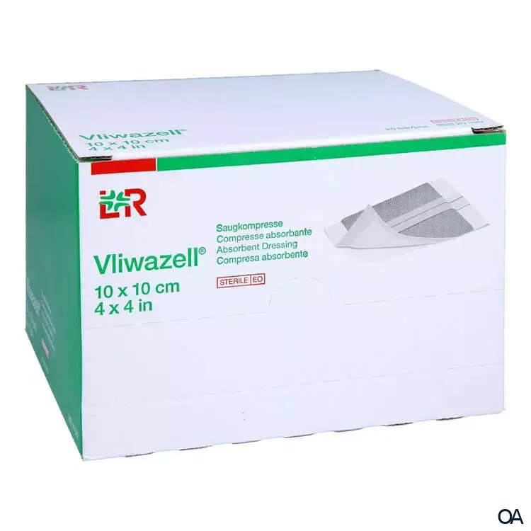 Vliwazell® Saugkompressen steril, 10 x 10 cm