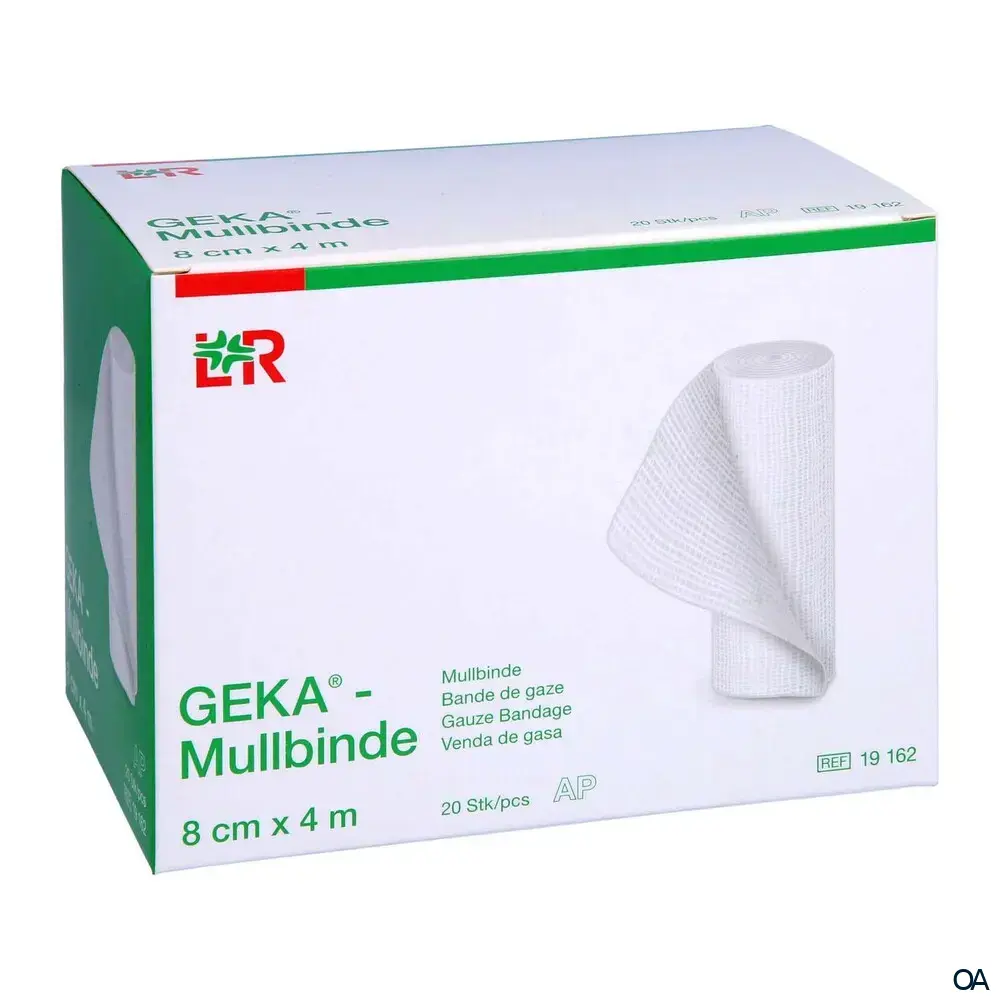 Geka® Mullbinden Starre Fixierbinden, lose, unsteril, 8 cm x 4 m Geka® Mullbinden Starre Fixierbinden, lose, unsteril, 8 cm x 4 m