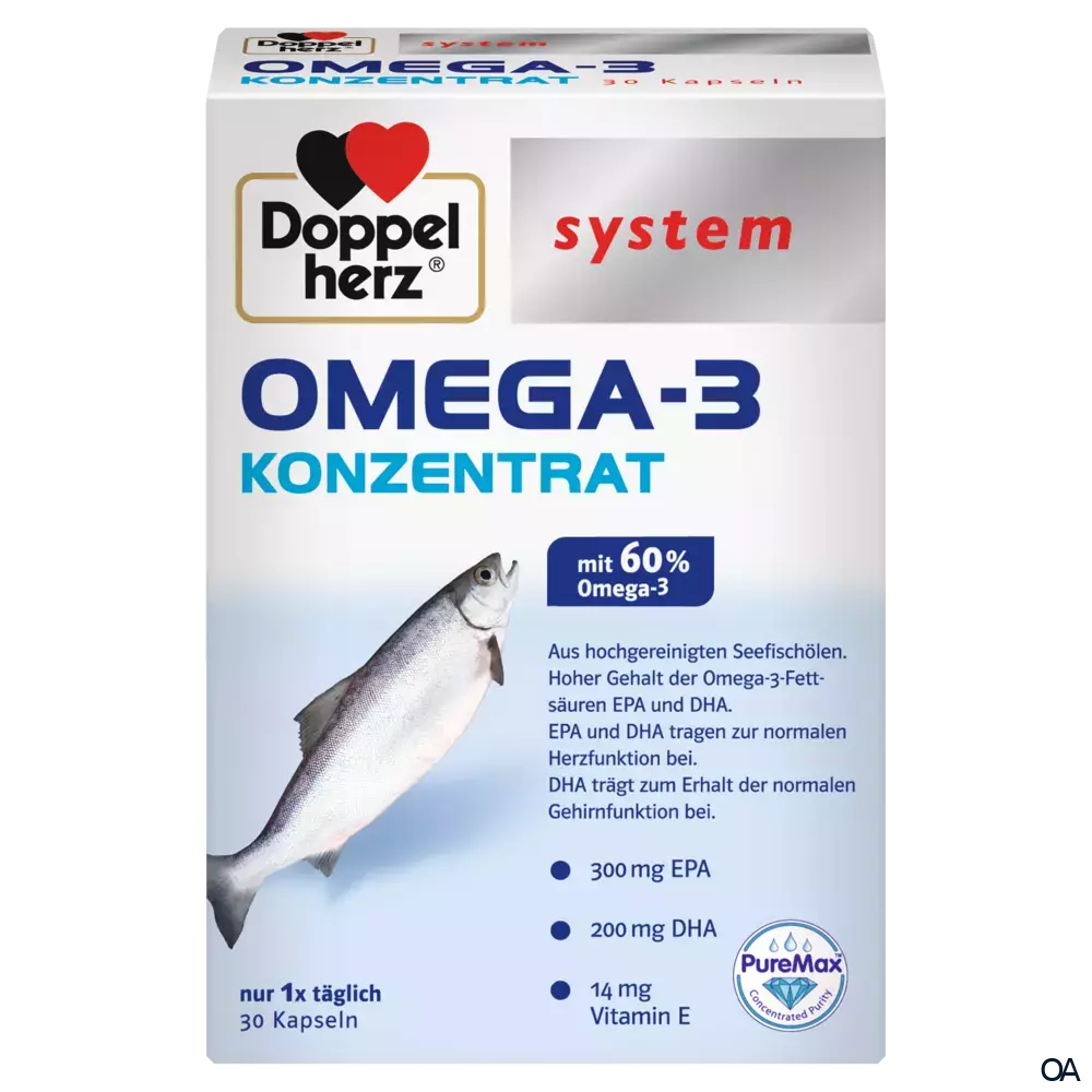 Doppelherz system OMEGA-3 KONZENTRAT Kapseln Doppelherz system OMEGA-3 KONZENTRAT Kapseln