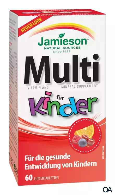 Jamieson Multivitamintabletten für Kinder mit Eisen Tabletten Jamieson Multivitamintabletten für Kinder mit Eisen Tabletten