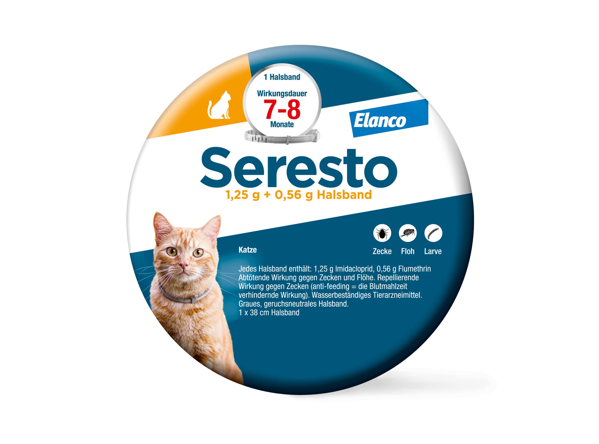 Seresto Halsband für Katzen gegen Zecken und Flöhe