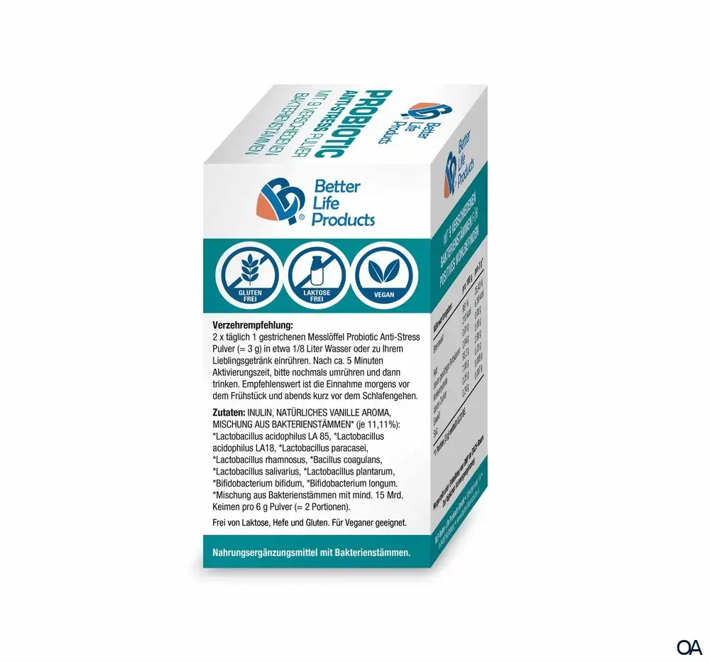 Better Life Products® Probiotic Anti-Stress Pulver