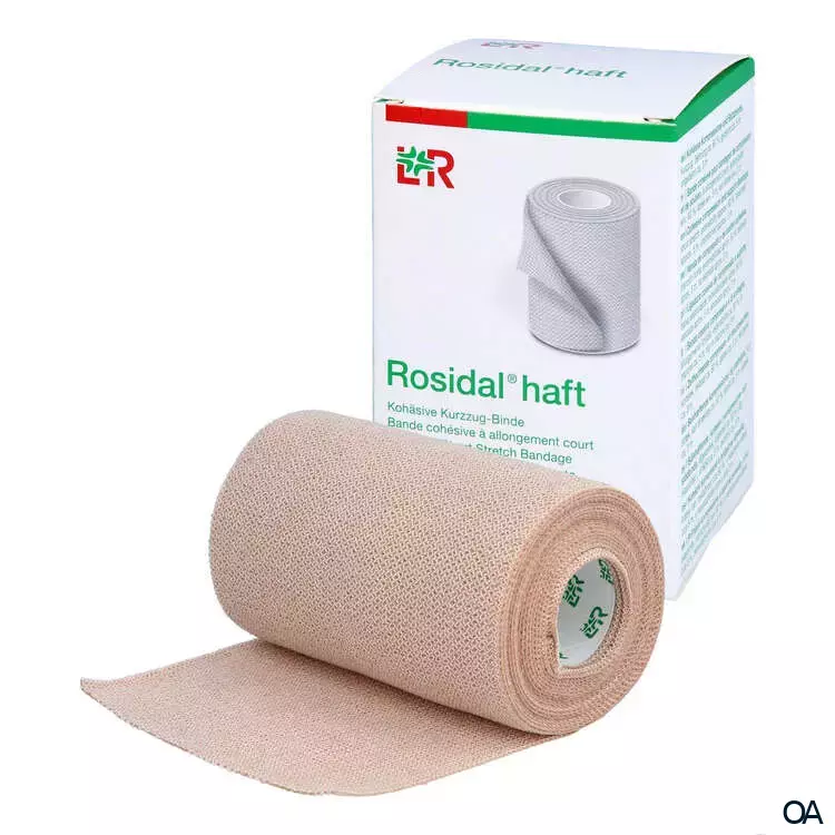 Rosidal® haft Kohäsive Kurzzugbinde unsteril, 8 cm x 5 m Rosidal® haft Kohäsive Kurzzugbinde unsteril, 8 cm x 5 m