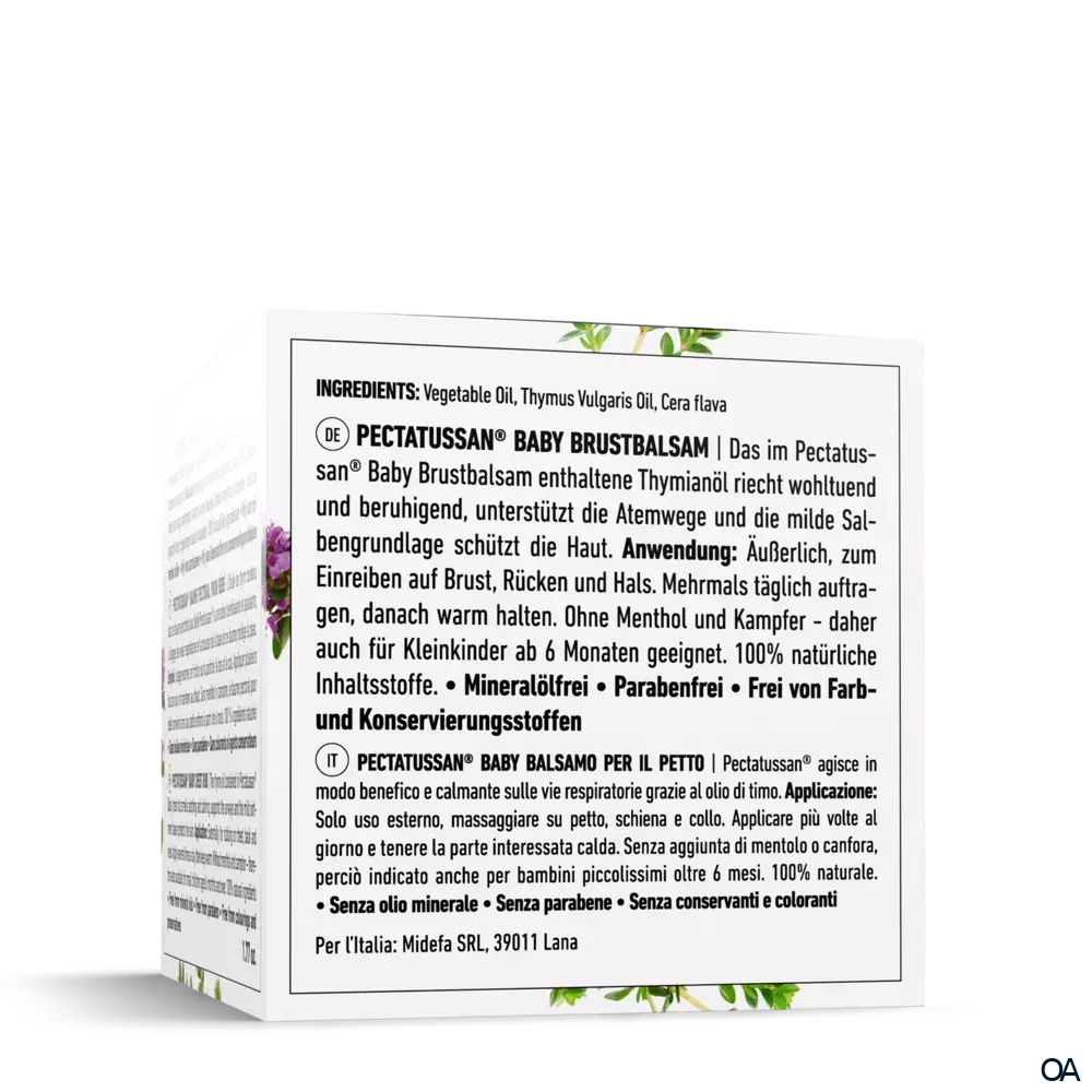 BANO Arlberger Pectatussan Baby Brustbalsam