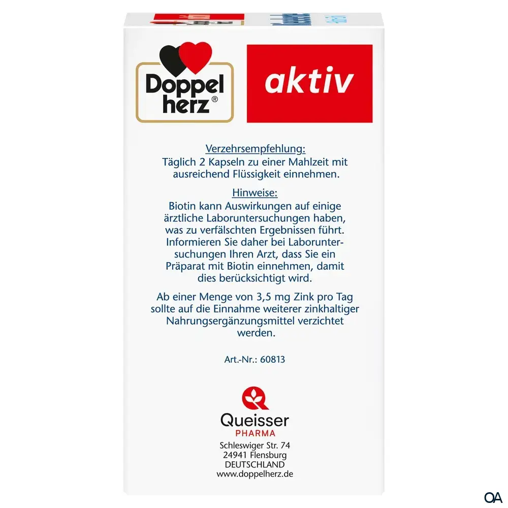 Doppelherz aktiv Kieselerde + Biotin + Zink Kapseln