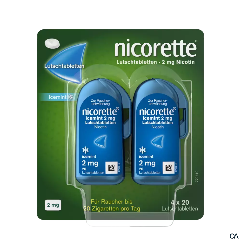 Nicorette Icemint 2 mg Lutschtabletten Nicorette Icemint 2 mg Lutschtabletten