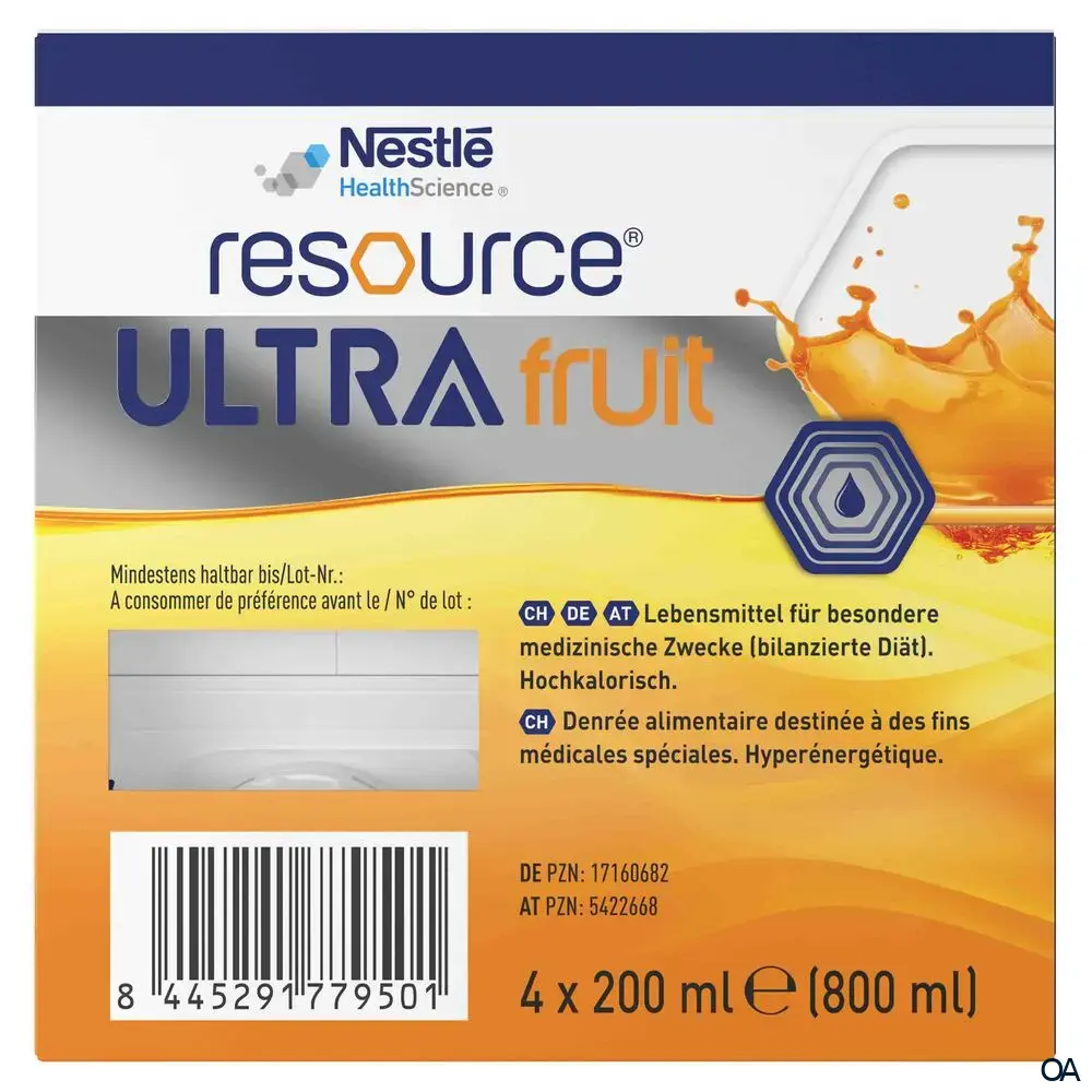 Resource® ULTRA fruit Orange Trinknahrung 200 ml