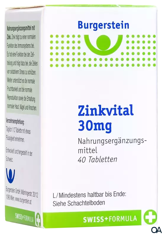 Burgerstein Zinkvital 30 mg Tabletten Burgerstein Zinkvital 30 mg Tabletten