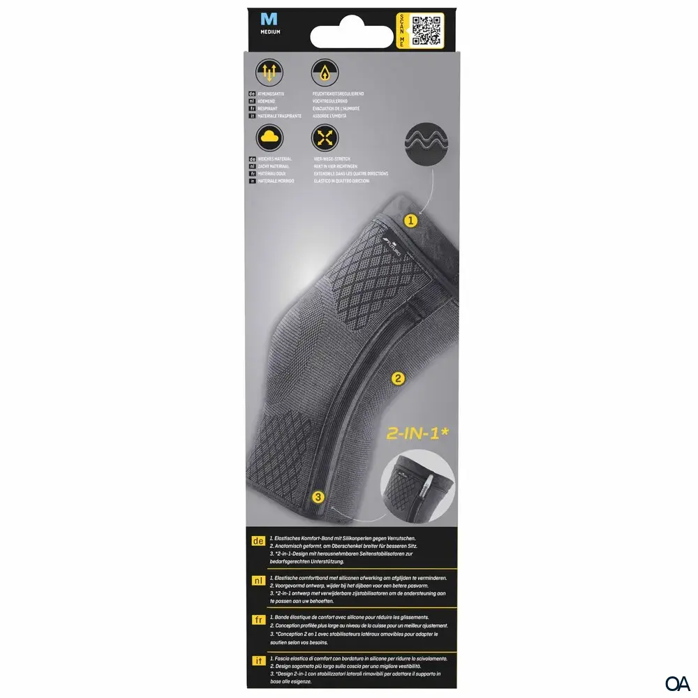 FUTURO™ Premium Knie-Bandage mit seitlicher Unterstützung - Medium