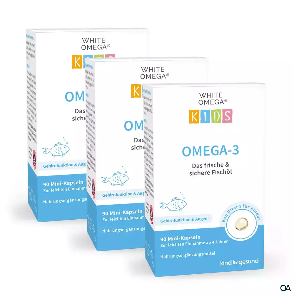 kindgesund WHITE® OMEGA Kids Omega-3 Fischölkapseln kindgesund WHITE® OMEGA Kids Omega-3 Fischölkapseln