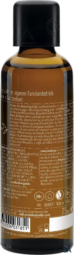 Farfalla Bauch Balance, Bauchschmeichler Massageöl Farfalla Bauch Balance, Bauchschmeichler Massageöl