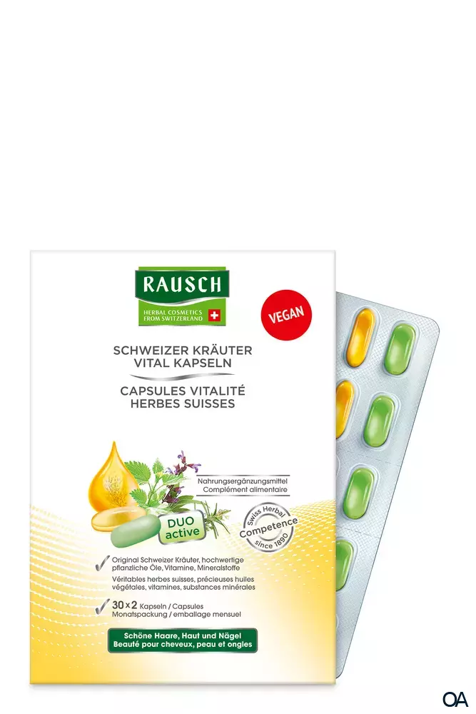 RAUSCH Schweizer Kräuter Vital Kapseln Monatspackung