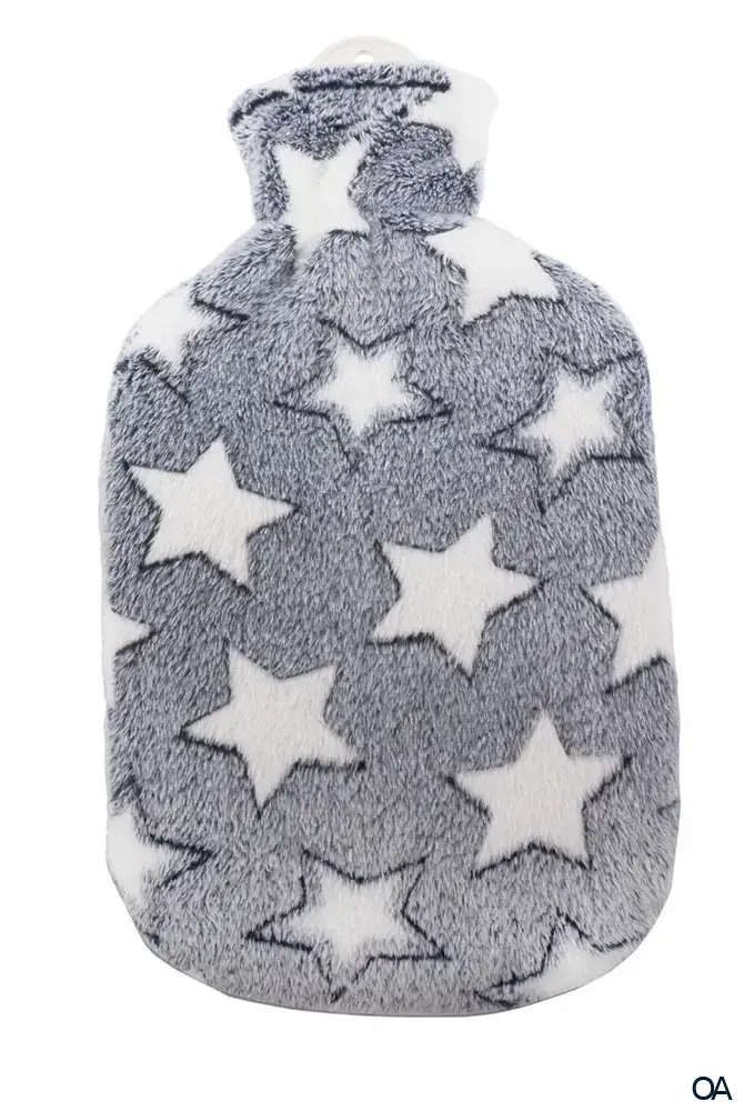 Sänger Wärmflasche mit Plüschbezug "Stella" - 2,0L