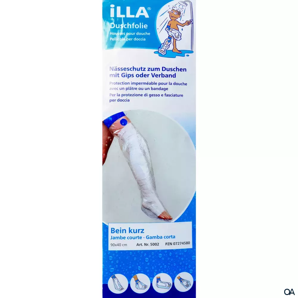 ILLA® Duschschutzfolien Bein kurz 90 x 40 cm