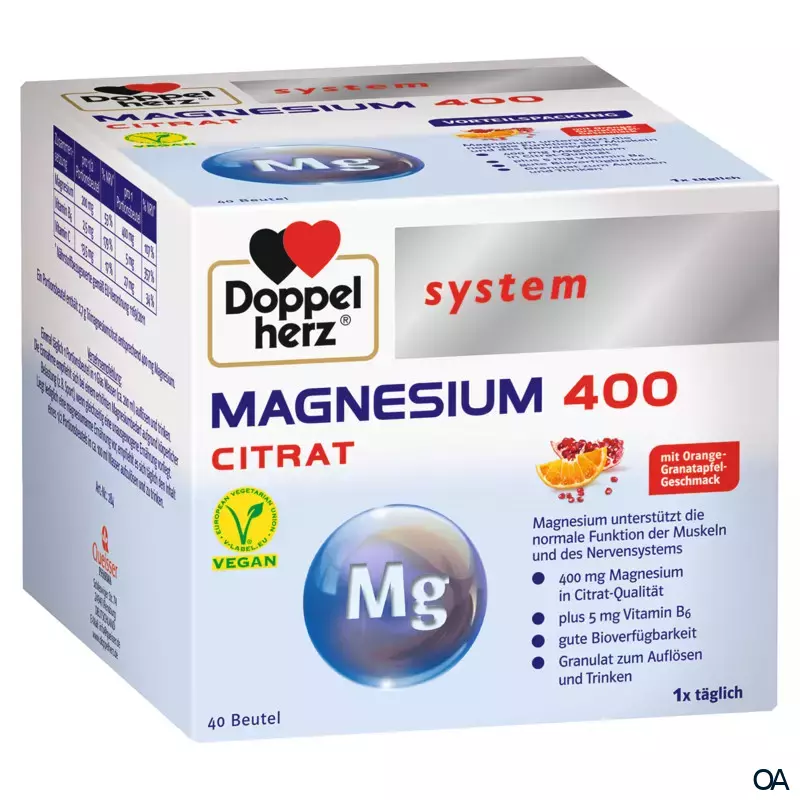 Doppelherz system MAGNESIUM CITRAT 400 Beutel Doppelherz system MAGNESIUM CITRAT 400 Beutel