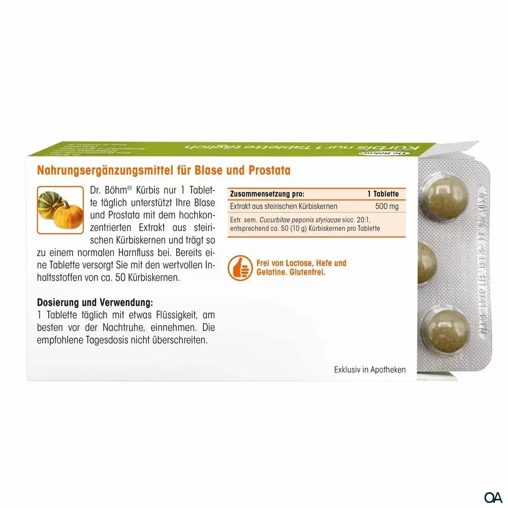 Dr. Böhm® Kürbis nur 1 x täglich Tabletten