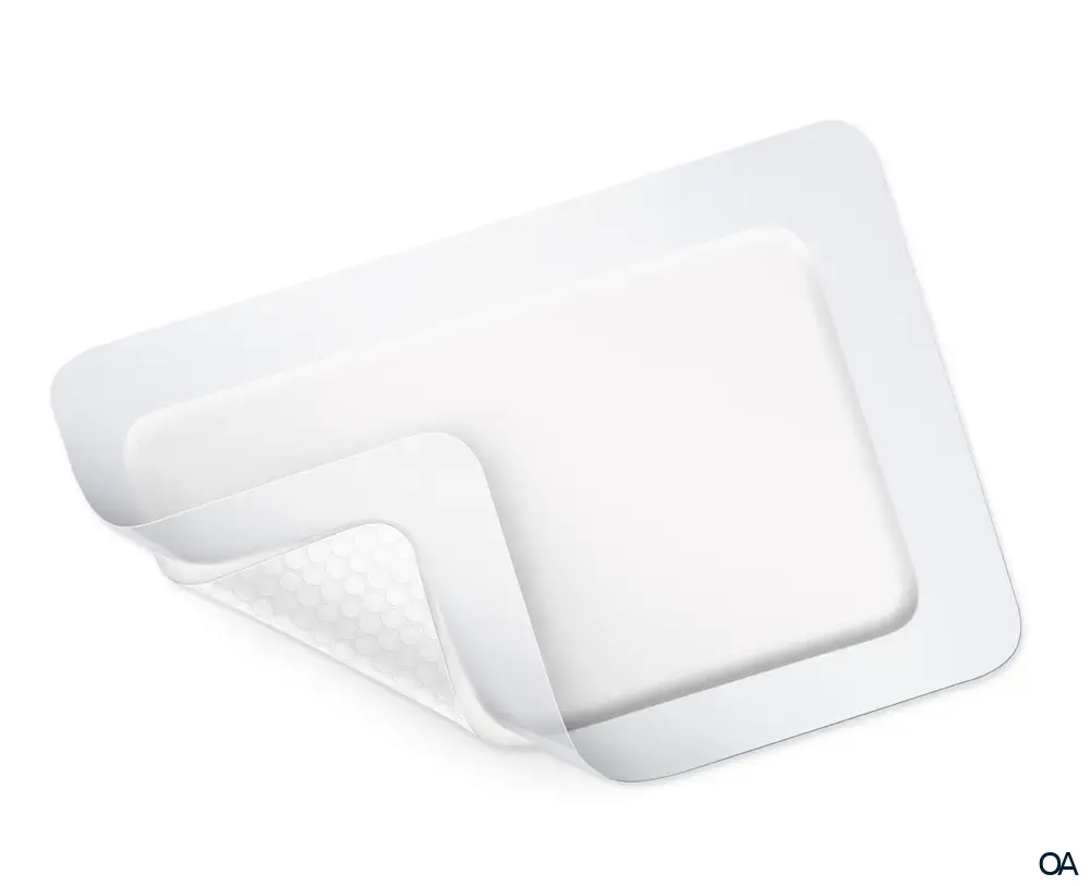 HydroTac® Comfort Selbsthaftender Schaumverband mit Gelbeschichtung steril, 8 x 15 cm