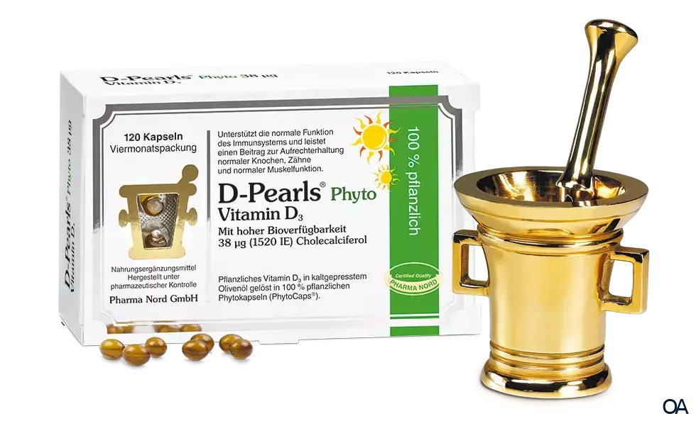 Pharma Nord D-Pearls Phyto 38 mcg Vitamin D3 Weichkapseln Pharma Nord D-Pearls Phyto 38 mcg Vitamin D3 Weichkapseln