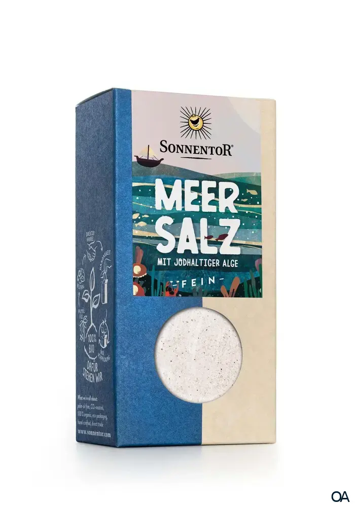 Sonnentor Meersalz mit jodhaltiger Alge, fein