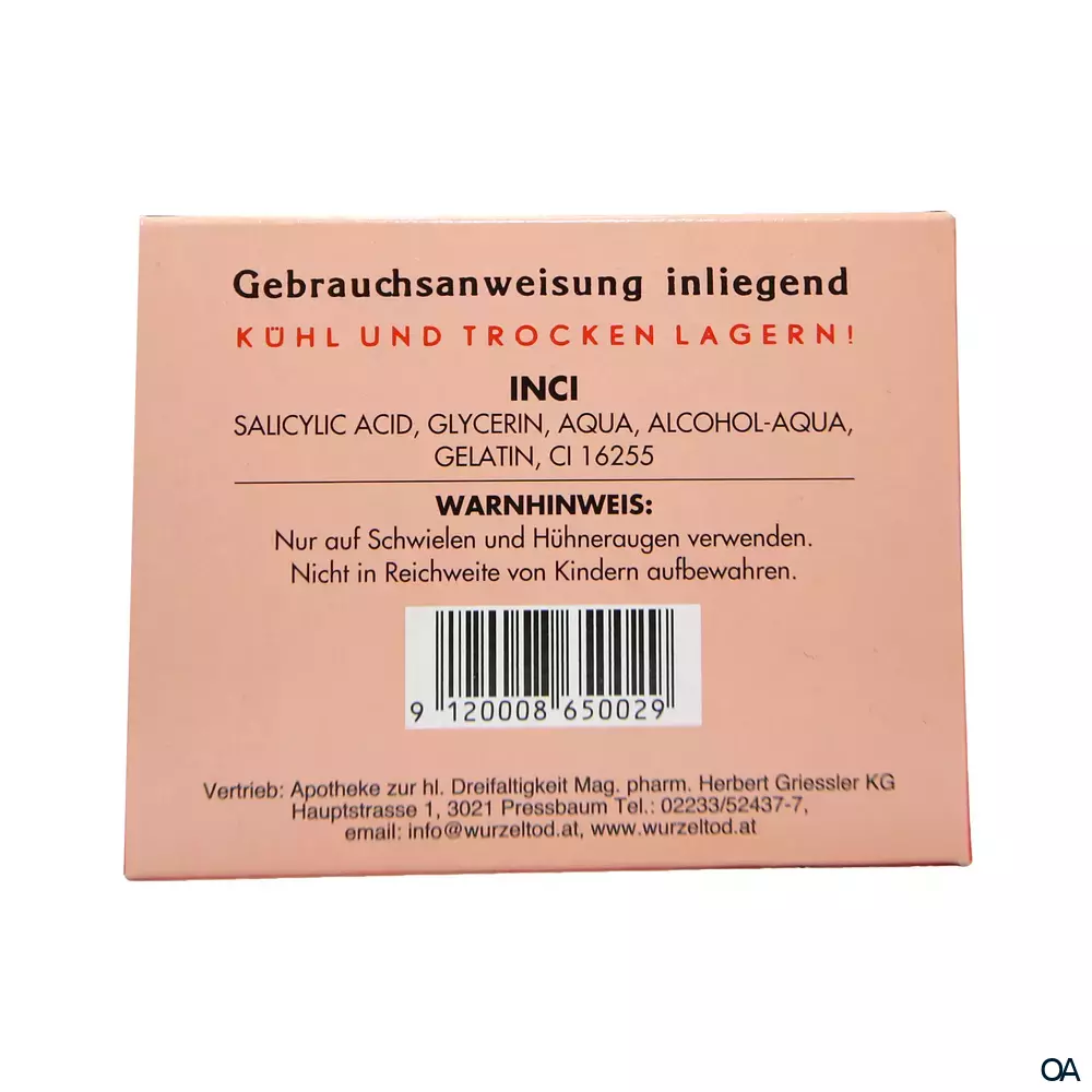 Wurzeltod Ballen-Pflaster