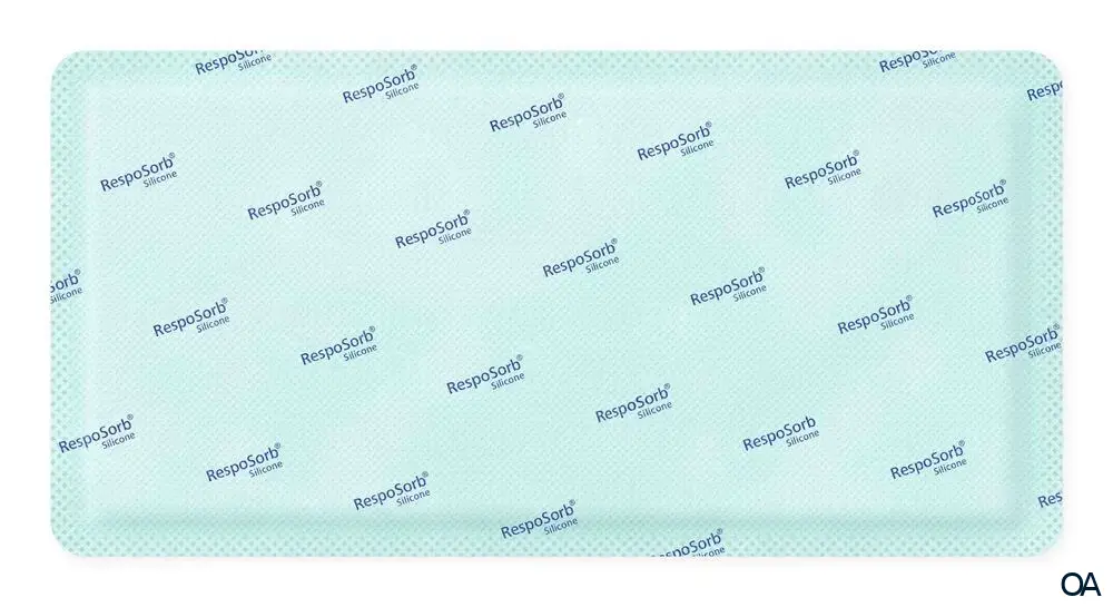 RespoSorb® Silicone superabsorbierende Saugkompresse mit Silikonwundkontaktschicht steril, 10 x 20 cm