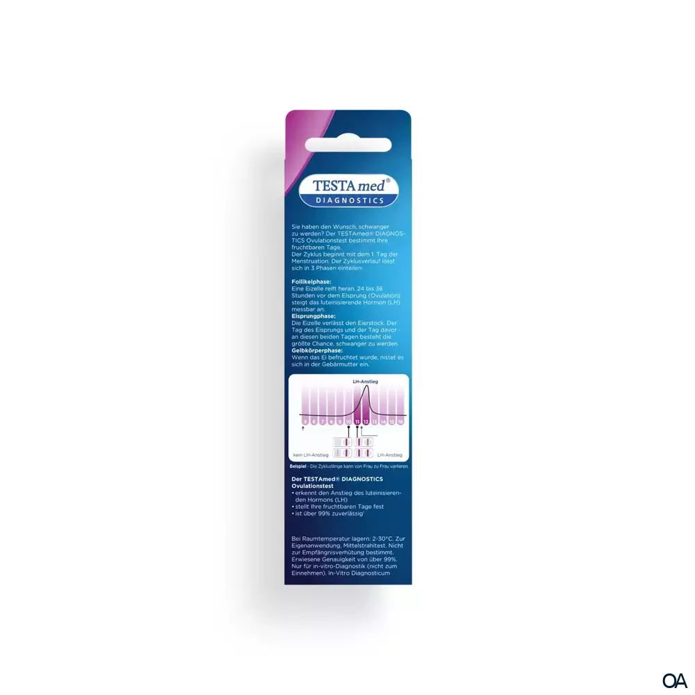 TESTAmed® DIAGNOSTICS Ovulationstest TESTAmed® DIAGNOSTICS Ovulationstest