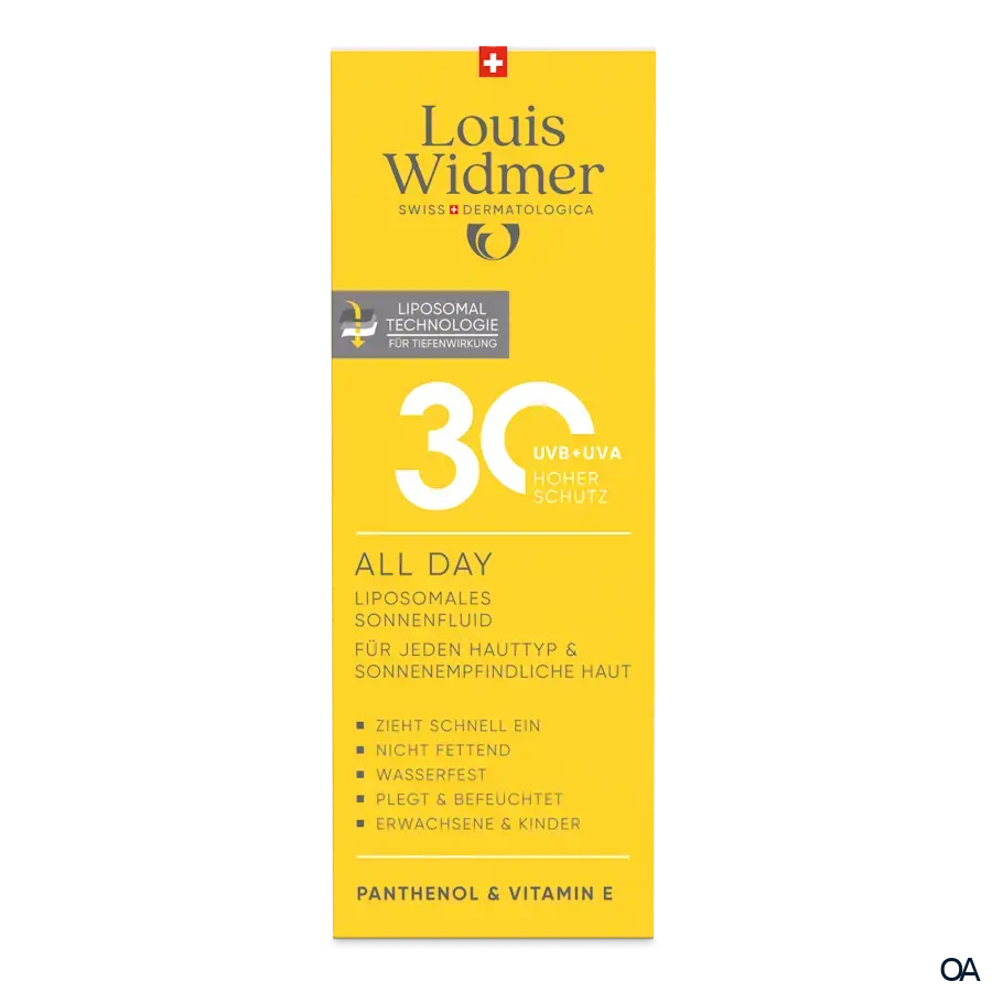 Louis Widmer suncare All Day 30 Liposomales Sonnenfluid - leicht parfümiert