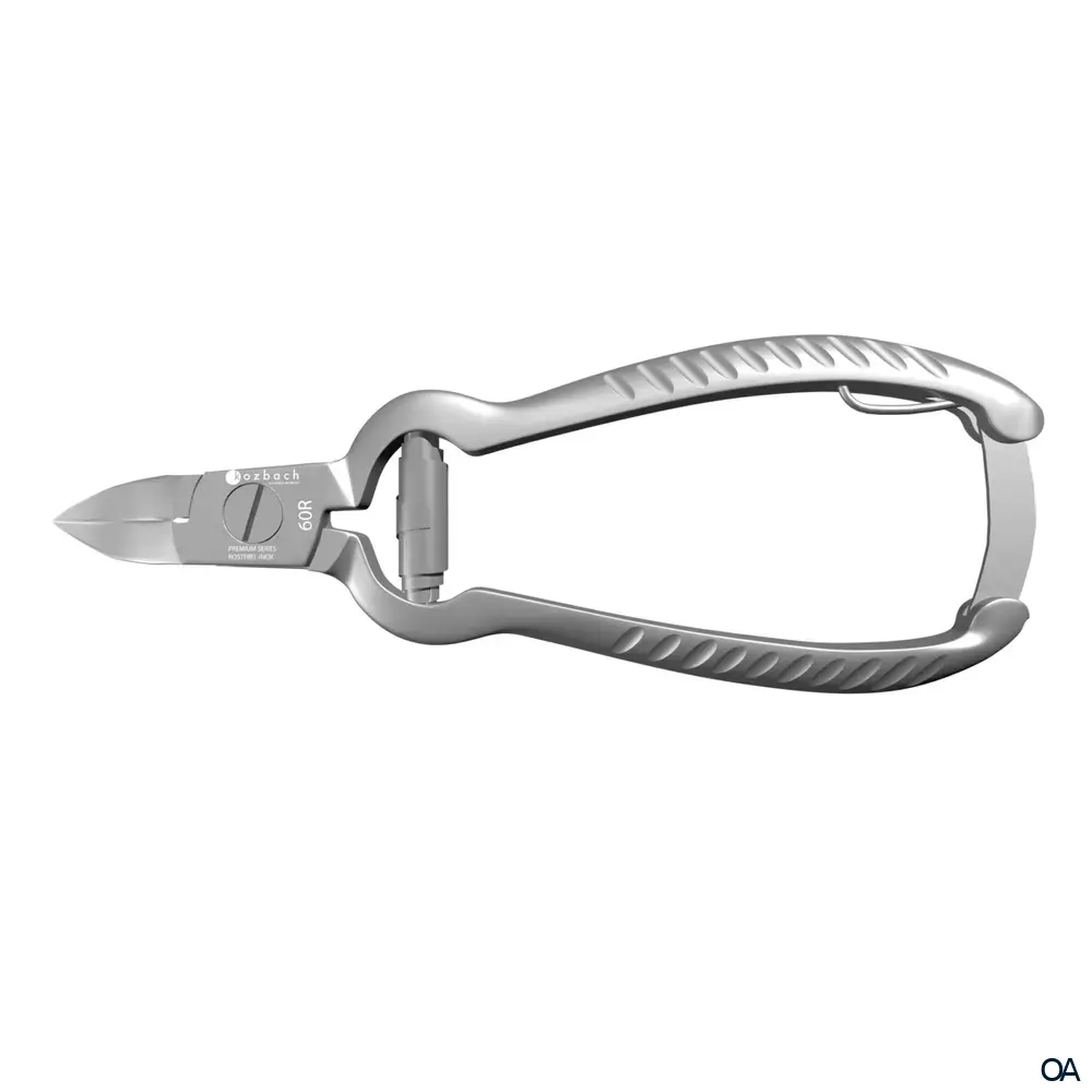 Kozbach Pharma 60R Nagelzange, Pufferfeder rostfrei, 13,5 cm