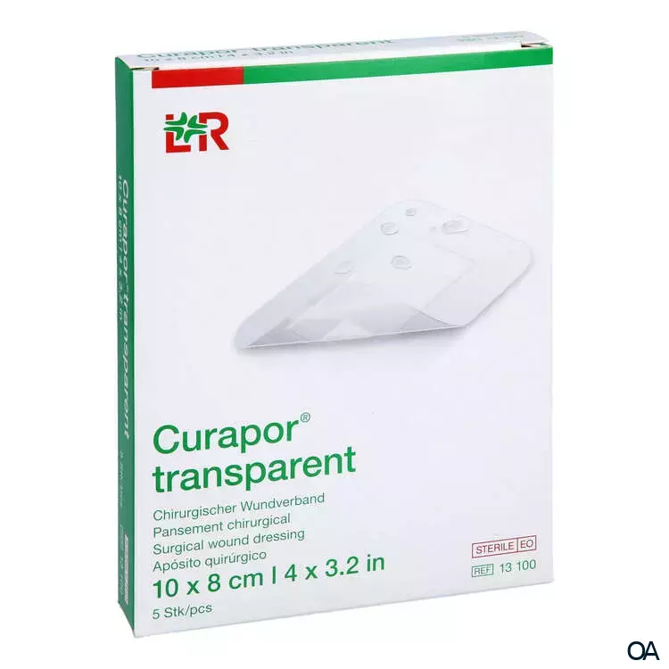 Curapor® transparent Chirurgischer Wundverband, steril 10 x 8 cm