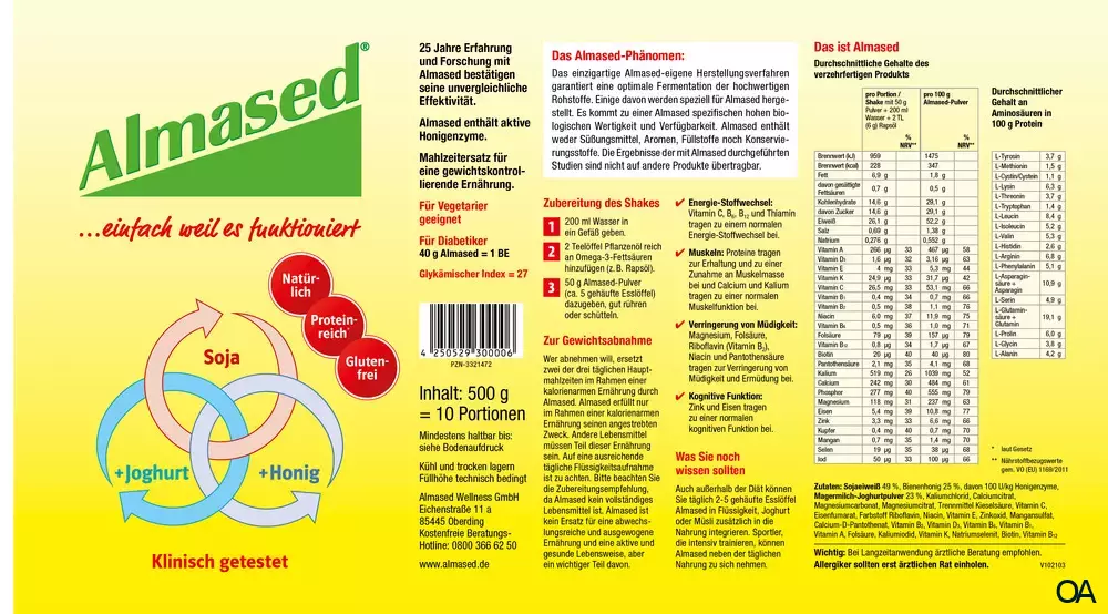 Almased Vitalkost Pulver Almased Vitalkost Pulver
