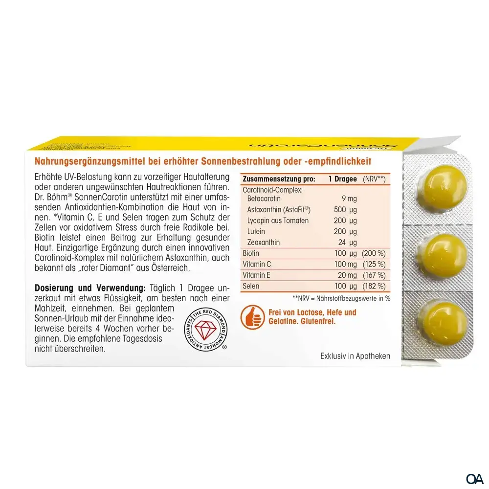 Dr. Böhm® SonnenCarotin Dragees Dr. Böhm® SonnenCarotin Dragees