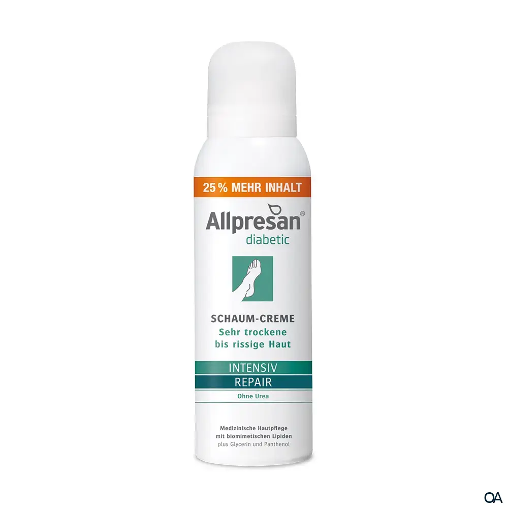 Allpresan® diabetic INTENSIV + REPAIR Schaum-Creme ohne Urea