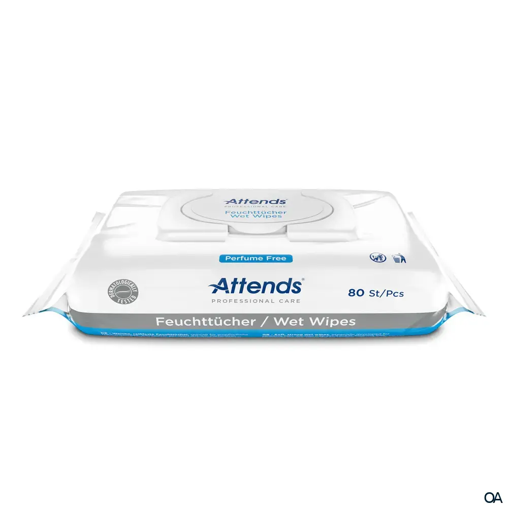 Attends Professional Care Feuchttücher 12 x 80 Stück