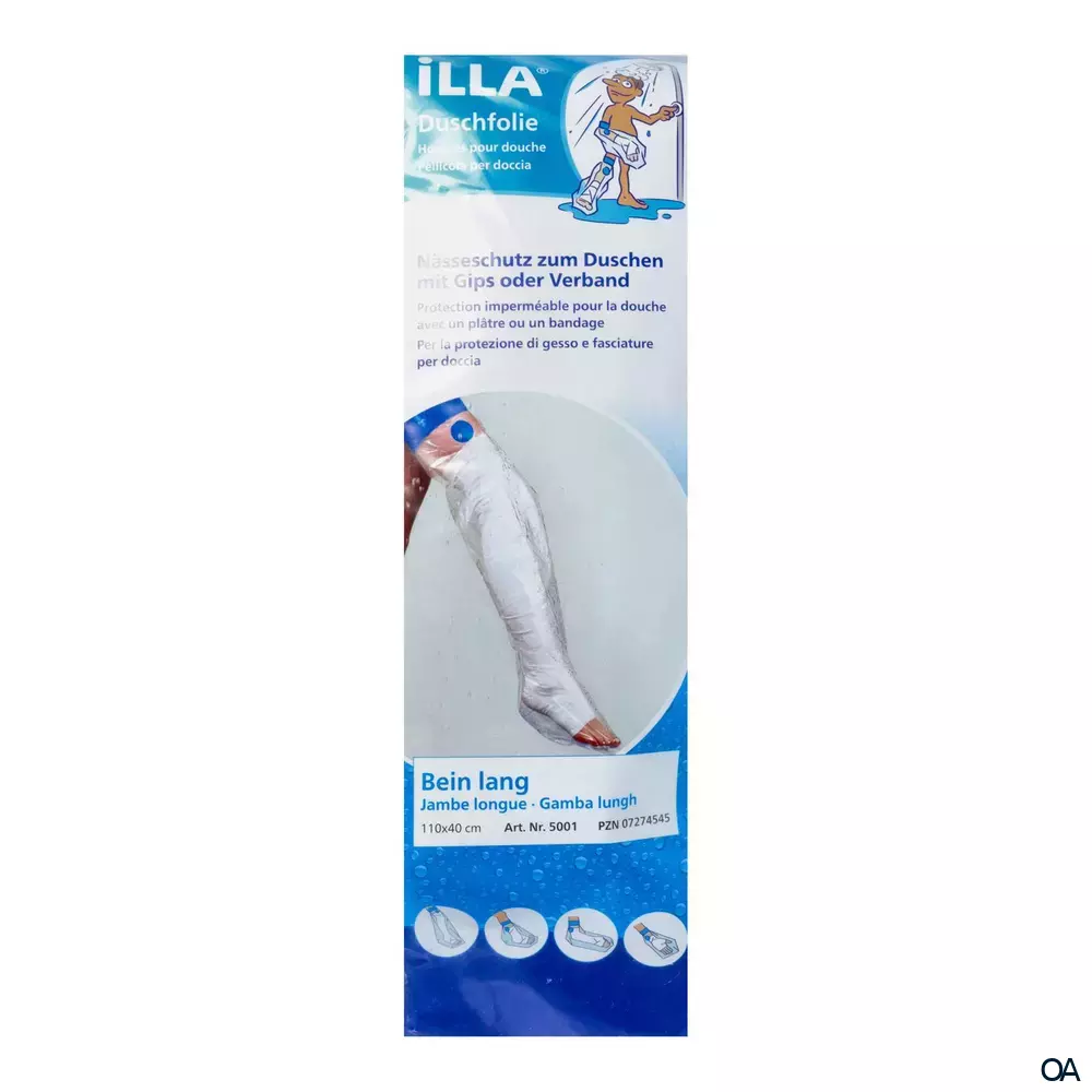 ILLA® Duschschutzfolien Bein lang 110 x 40 cm ILLA® Duschschutzfolien Bein lang 110 x 40 cm