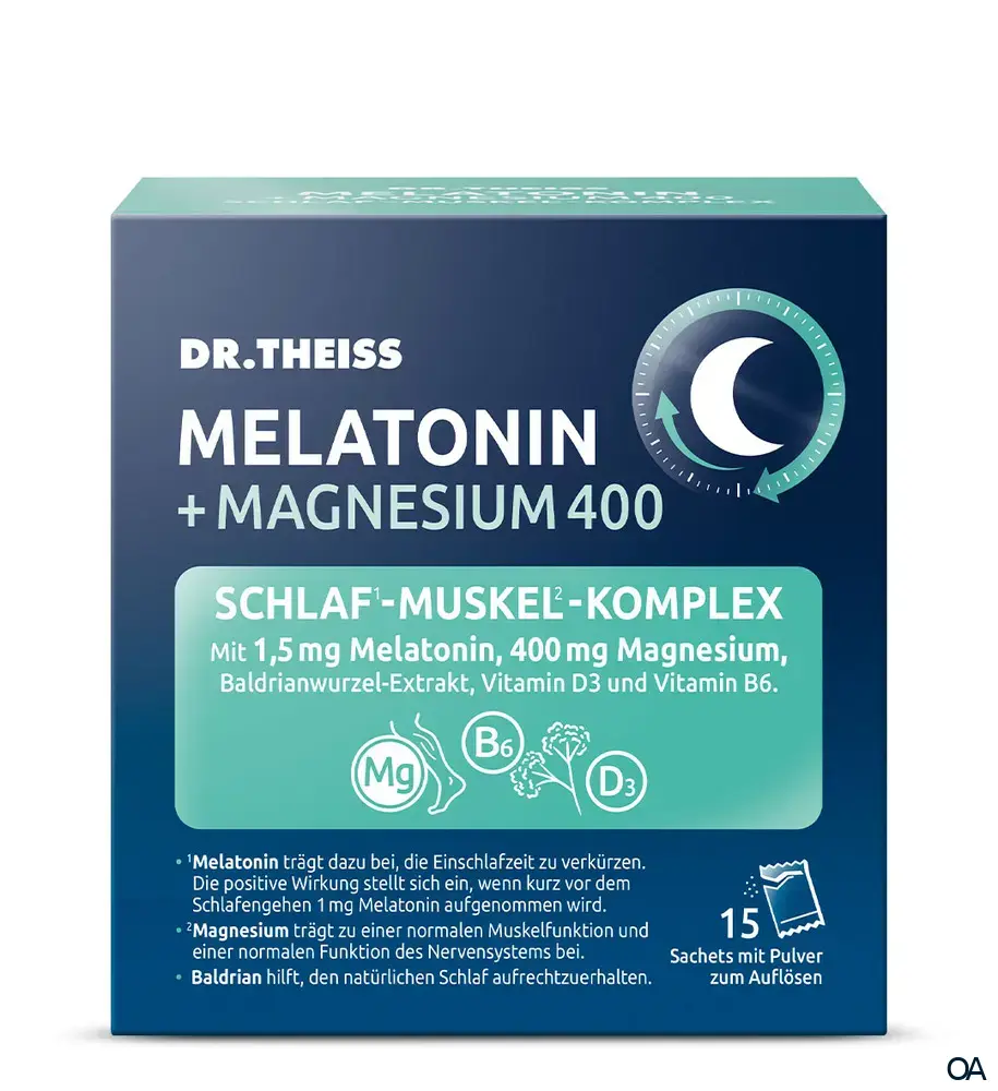 Dr. Theiss Melatonin + Magnesium Schlaf-Muskel-Komplex Sachets