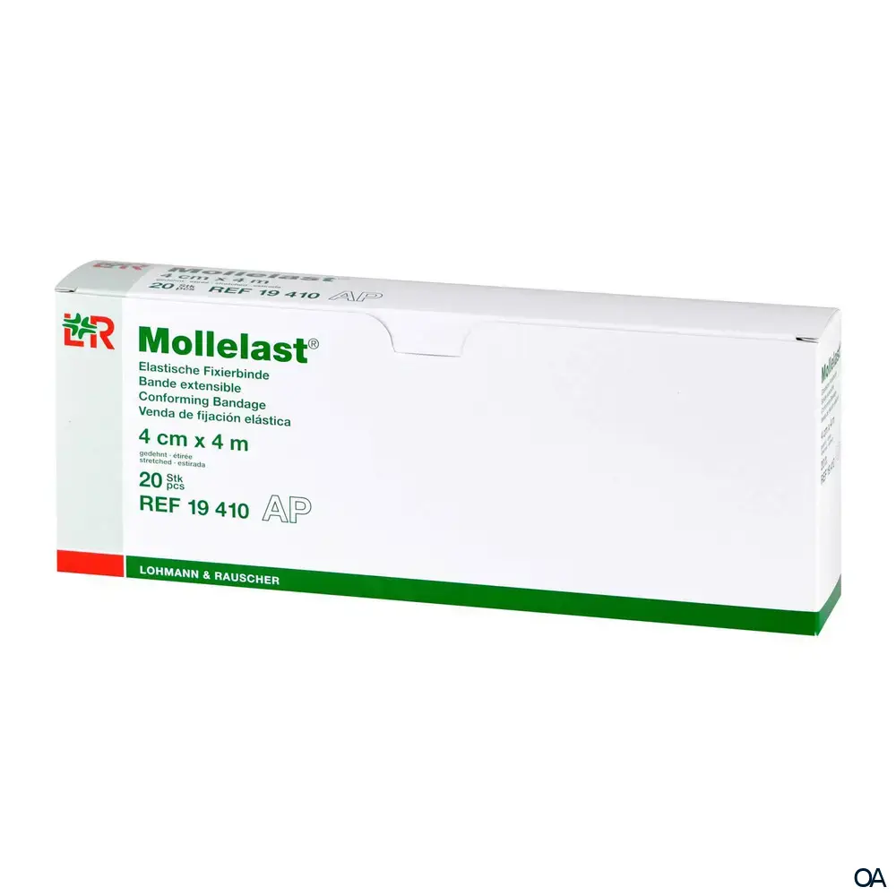 Mollelast® Elastische Fixierbinde, lose im Karton, 4 cm x 4 m