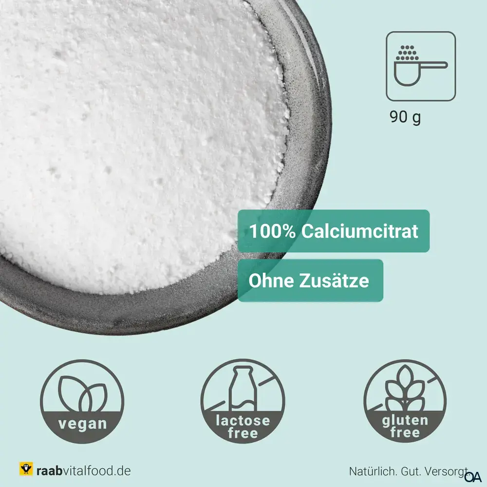 Raab® Vitalfood Calciumcitrat Pulver