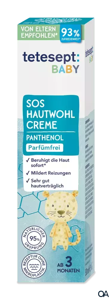 tetesept BABY SOS Hautwohl Creme mit Panthenol & parfümfrei