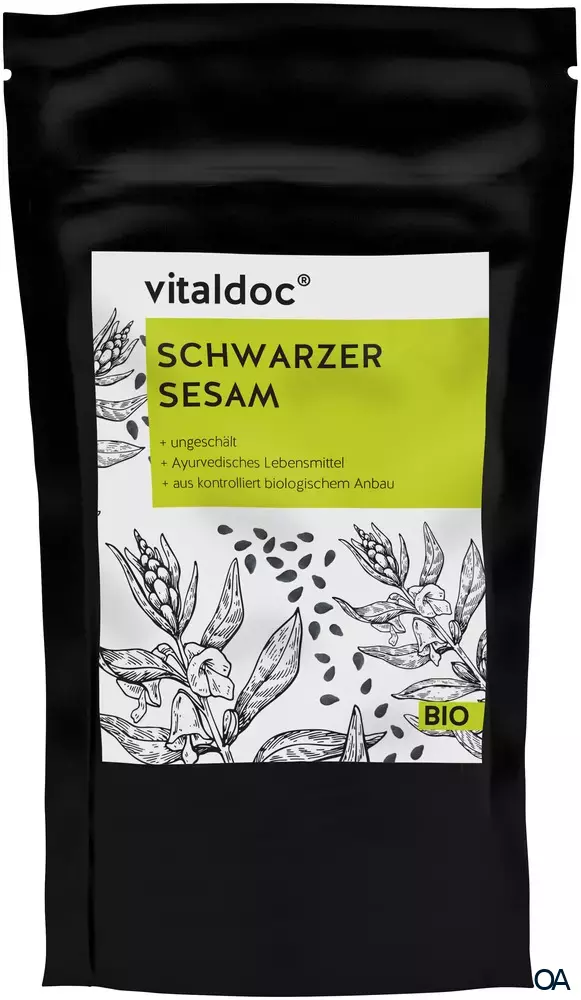 vitaldoc® BIO Schwarzer Sesam, ungeschält vitaldoc® BIO Schwarzer Sesam, ungeschält
